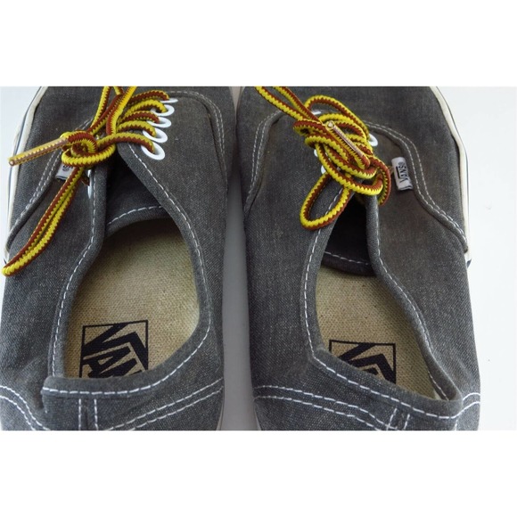 VANS Women Sz 8.5 M Gray Lace Up Skateboarding Fabric Shoe - Picture 6 of 9